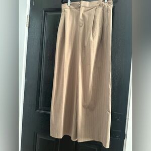 Zara Tan Wide Leg Pants